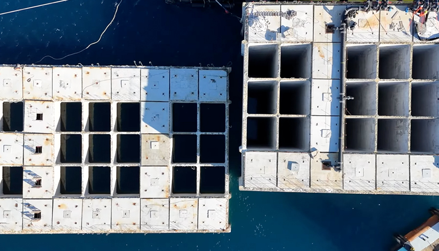 affondamento del decimo cassone